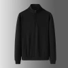 Spring and autumn hoodies, men's base layer, pullover, half-zipper top, loose, fat, plover, stand-up collar, long-sleeved Specification image